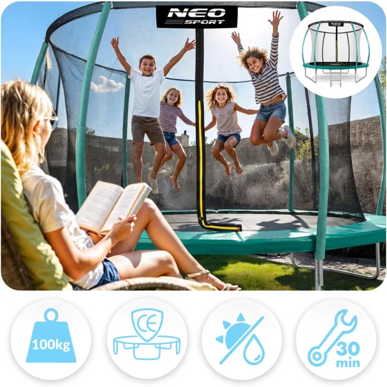 Profilirani Vrtni Trampolin Neo Sport Ns 08c181 252 Cm, 8 Ft, Unutarnja Mreža 11