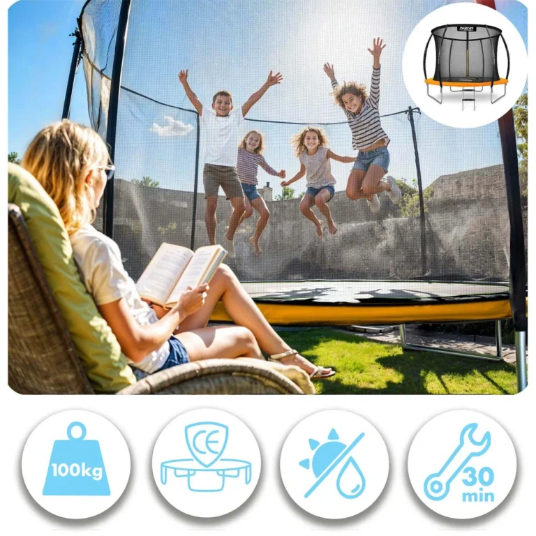 Profilirani Vrtni Trampolin Neo Sport Ns 08c201 252 Cm, 8 Ft, Unutarnja Mreža 6