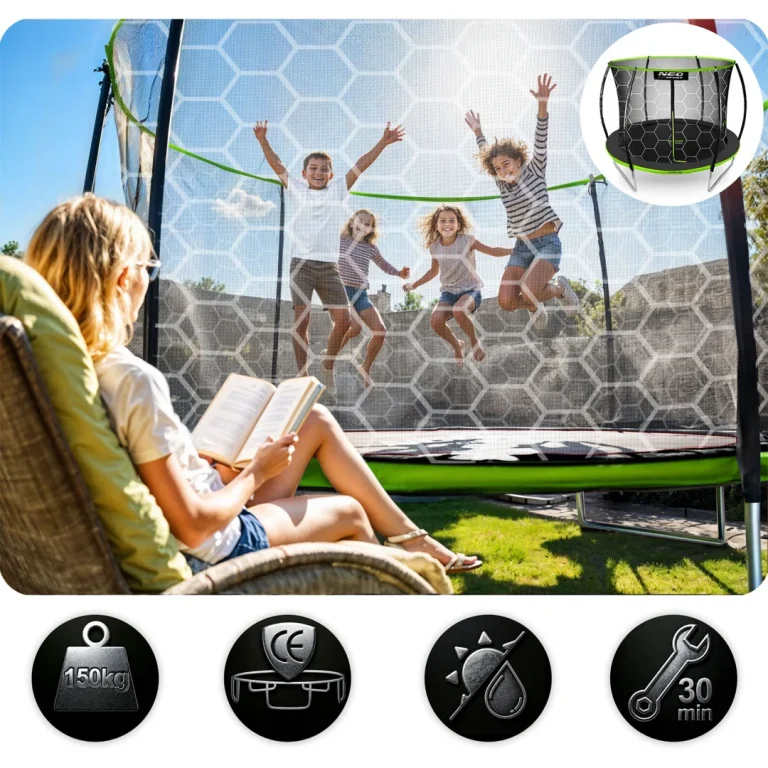 Profilirani Vrtni Trampolin Neo Sport Ns 08c221 252 Cm, 8 Ft, Unutarnja Mreža 8