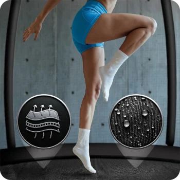 Profilirani Vrtni Trampolin Neo Sport, Ø 312 Cm (10 Ft), Unutarnja Mreža, Siva, Var. Ns 10c231 14