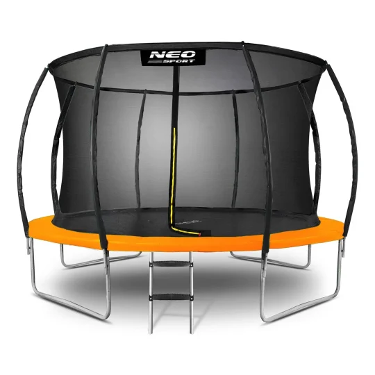 Profilirani Vrtni Trampolin Neo Sport, Ø 374 Cm (12 Ft), Unutarnja Mreža, Siva, Var. Ns 12c201 1