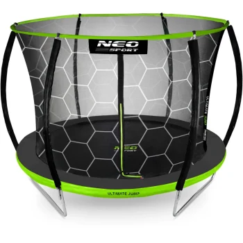 Profilirani Vrtni Trampolin Neo Sport, Ø 374 Cm (12 Ft), Unutarnja Mreža, Siva, Var. Ns 12c221 11
