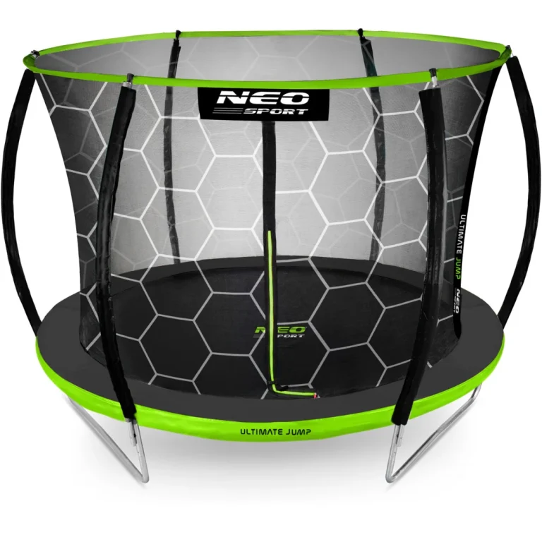 Profilirani Vrtni Trampolin Neo Sport, Ø 374 Cm (12 Ft), Unutarnja Mreža, Siva, Var. Ns 12c221 11