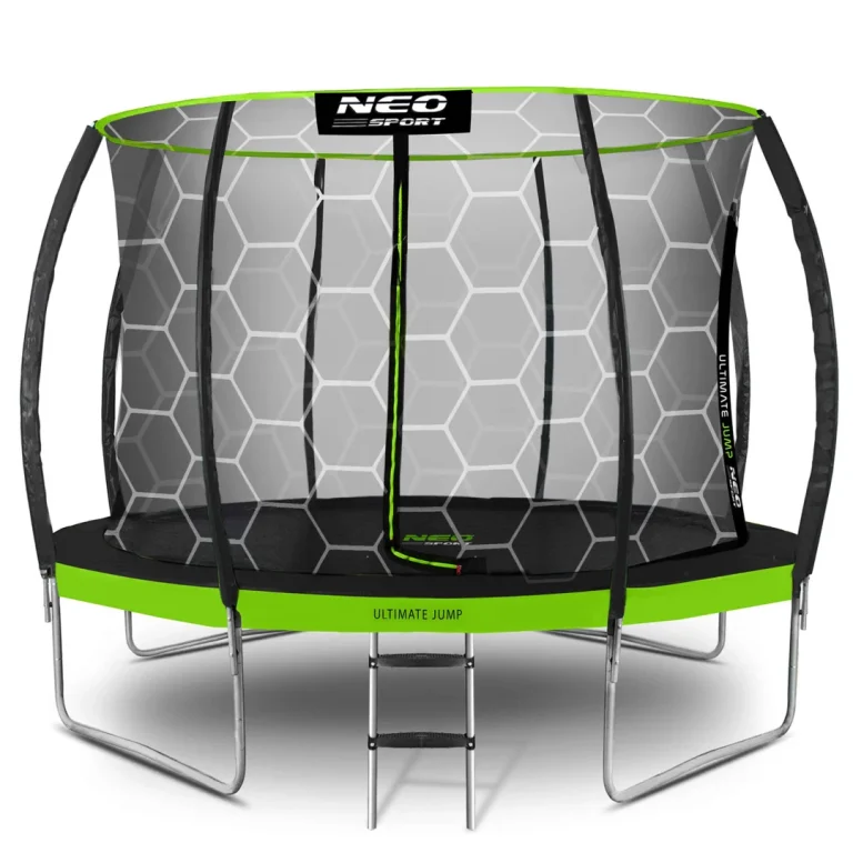 Profilirani Vrtni Trampolin Neo Sport, Ø 374 Cm (12 Ft), Unutarnja Mreža, Siva, Var. Ns 12c221 2