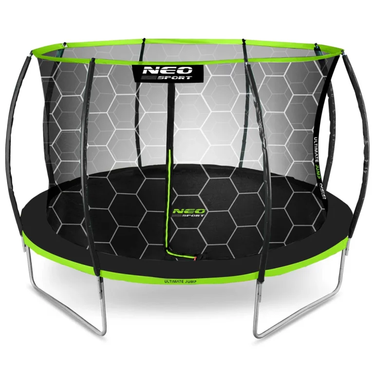 Profilirani Vrtni Trampolin Neo Sport, Ø 374 Cm (12 Ft), Unutarnja Mreža, Siva, Var. Ns 12c221 3