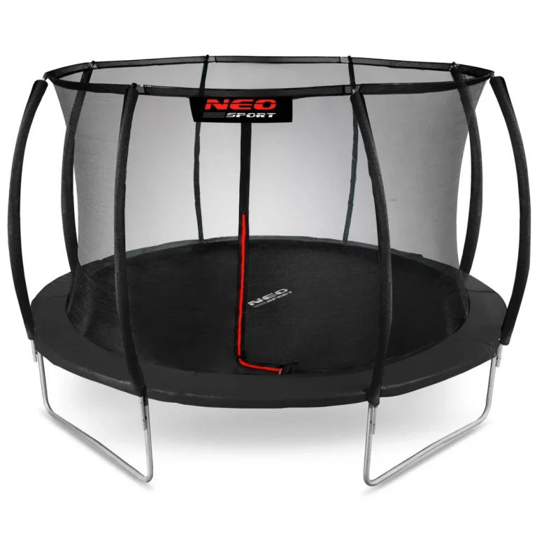 Profilirani Vrtni Trampolin Neo Sport, Ø 374 Cm (12 Ft), Unutarnja Mreža, Siva, Var. Ns 12c231 2