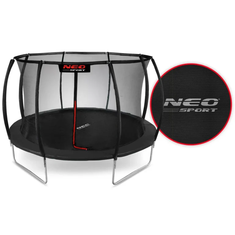 Profilirani Vrtni Trampolin Neo Sport, Ø 374 Cm (12 Ft), Unutarnja Mreža, Siva, Var. Ns 12c231 4