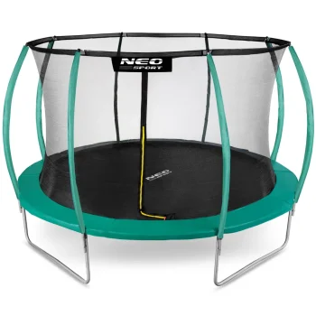 Profilirani Vrtni Trampolin Neo Sport, Ø 374 Cm (12 Ft), Unutarnja Mreža, Siva 2