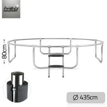 Profilirani Vrtni Trampolin Neo Sport, Ø 435 Cm (14 Stopa), Unutarnja Mreža, Siva, Var. Ns 14c221 11