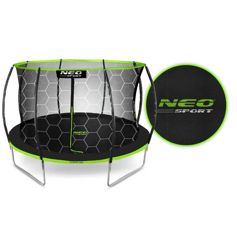 Profilirani Vrtni Trampolin Neo Sport, Ø 435 Cm (14 Stopa), Unutarnja Mreža, Siva, Var. Ns 14c221 4