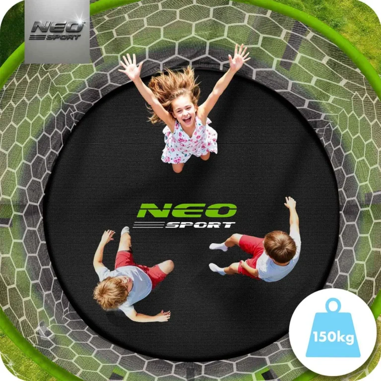 Profilirani Vrtni Trampolin Neo Sport, Ø 435 Cm (14 Stopa), Unutarnja Mreža, Siva, Var. Ns 14c221 6