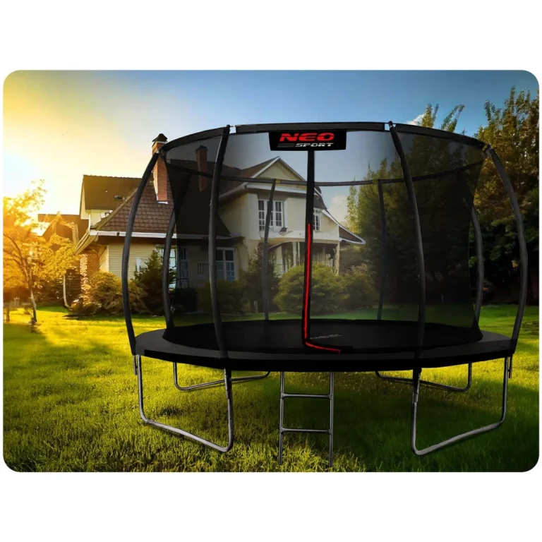 Profilirani Vrtni Trampolin Neo Sport, Ø 435 Cm (14 Stopa), Unutarnja Mreža, Siva, Var. Ns 14c231 4