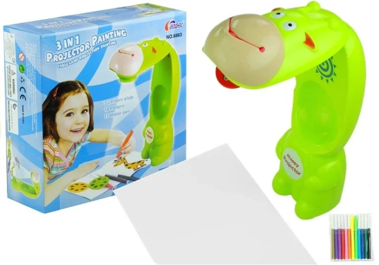 Projektor Za Crtanje Cow 3 Diska Markeri Zeleni 3 U 1 1