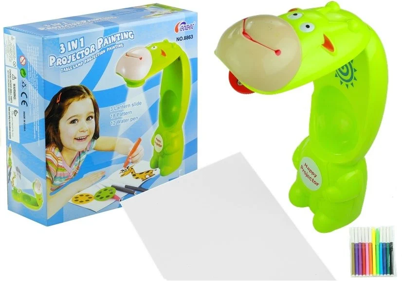 Projektor Za Crtanje Cow 3 Diska Markeri Zeleni 3 U 1 1