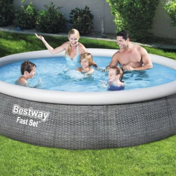 Proširivi Bazen 13 Stopa 396 X 84 Cm Sivi Bestway 3