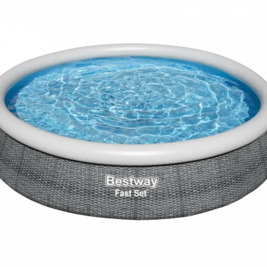 Proširivi Bazen 3,6 M 366 X 76 Cm Sivi Bestway 1