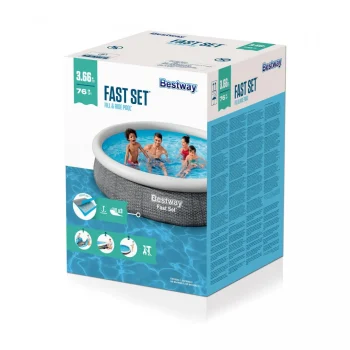 Proširivi Bazen 3,6 M 366 X 76 Cm Sivi Bestway 5