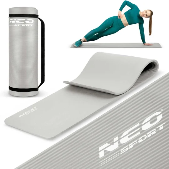 Prostirka Za Vježbanje Neo Sport 183 × 60 Cm, Siva 1