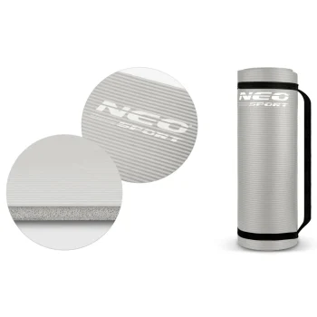 Prostirka Za Vježbanje Neo Sport 183 × 60 Cm, Siva 8