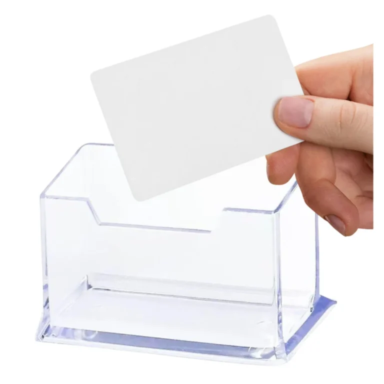 Prozirni Plastični Držač Za Posjetnice 11 Cm 2