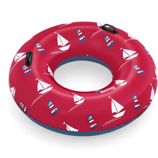 Prsten Za Plivanje Ships Crveni Bestway 119 Cm Vinil + 2 Ručke, Crna 1