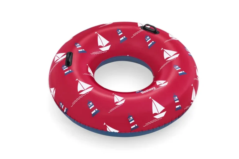 Prsten Za Plivanje Ships Crveni Bestway 119 Cm Vinil + 2 Ručke, Crna 1