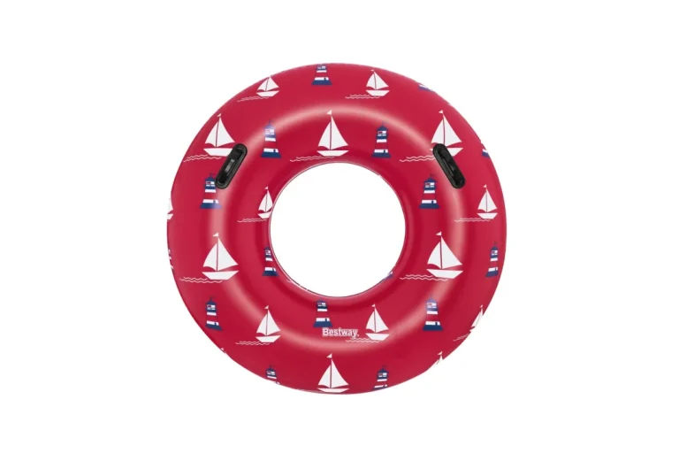 Prsten Za Plivanje Ships Crveni Bestway 119 Cm Vinil + 2 Ručke, Crna 2