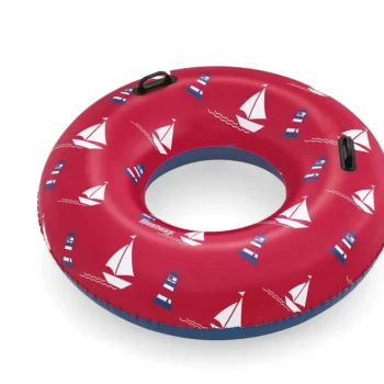 Prsten Za Plivanje Ships Crveni Bestway 119 Cm Vinil + 2 Ručke, Crna 3