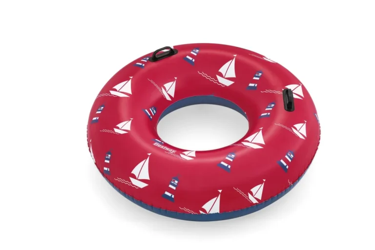 Prsten Za Plivanje Ships Crveni Bestway 119 Cm Vinil + 2 Ručke, Crna 3