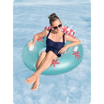 Prsten Za Plivanje S Naslonom Coral Bliss 107 × 113 Cm Bestway 43730 6