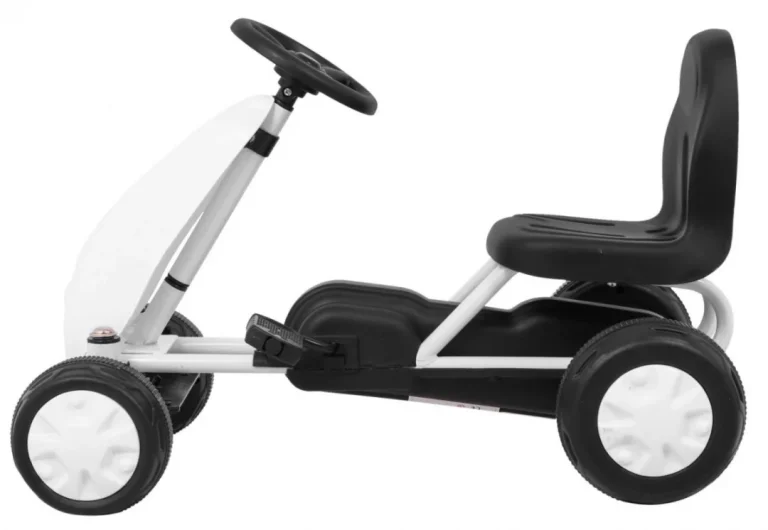 Prvi Karting Na Pedale Za Najmlađe Bijeli + Lančani Pogon + Gumeni Kotači 3