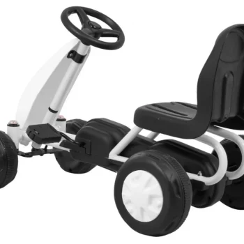 Prvi Karting Na Pedale Za Najmlađe Bijeli + Lančani Pogon + Gumeni Kotači 4