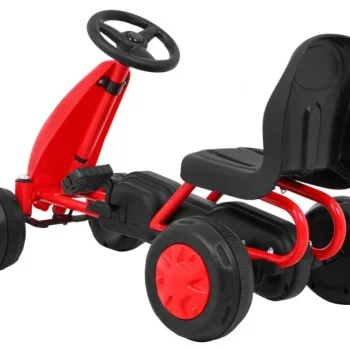 Prvi Karting Na Pedale Za Najmlađe Crveni + Lančani Pogon + Gumeni Kotači 4