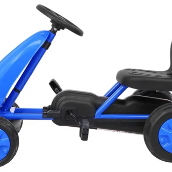 Prvi Karting Na Pedale Za Najmlađe Plavi + Lančani Pogon + Gumeni Kotači 3