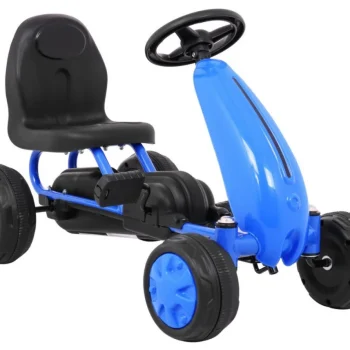 Prvi Karting Na Pedale Za Najmlađe Plavi + Lančani Pogon + Gumeni Kotači 7