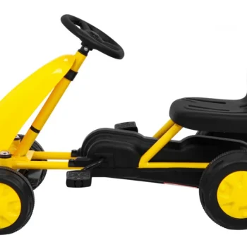 Prvi Karting Na Pedale Za Najmlađe žuti + Lančani Pogon + Gumeni Kotači 3
