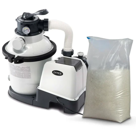 Pumpa Za Filter Pijeska 5700 L/h Intex 26644 + 25 Kg Pijeska 1