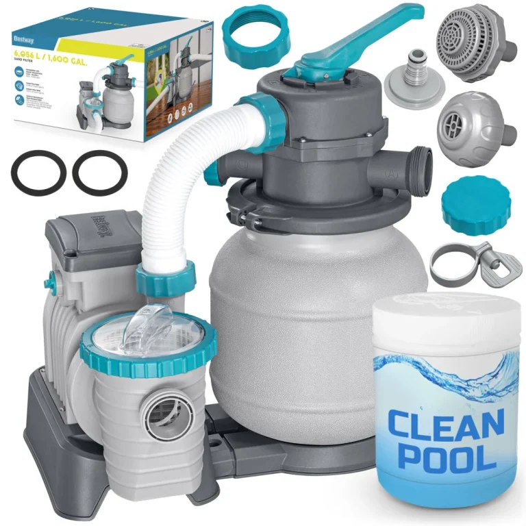Pumpa Za Filtriranje Pijeska Za Bazene + Višenamjenske Tablete 6056 L/h Bestway 58497 1
