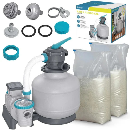 Pumpa Za Pijesak 11355 L/h + Pijesak 50 Kg Bestway 1
