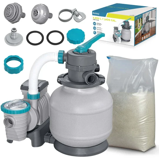 Pumpa Za Pijesak 6056 L/h Bestway 58497 + Pijesak 25 Kg 1
