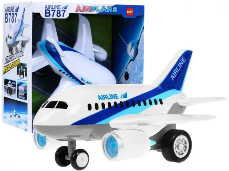 Putnički Avion Boeing 787 Sa Svjetlima I Zvukom 1