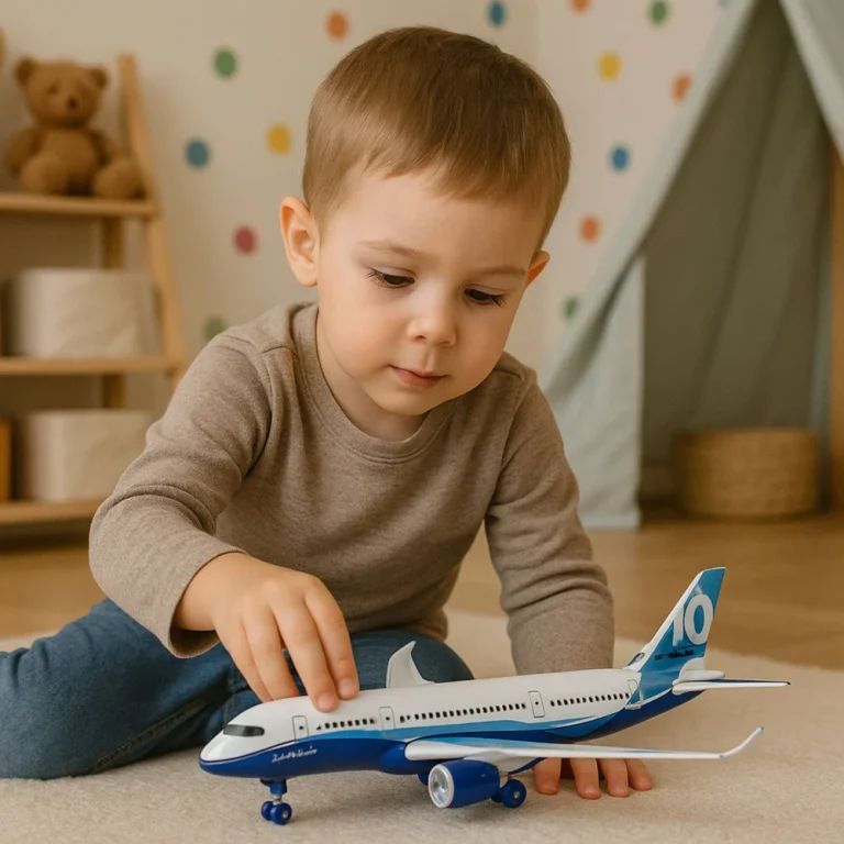 Putnički Avion S Povlačivim Motorom, Metalni, Svjetla, Zvukovi, 23 Cm 5