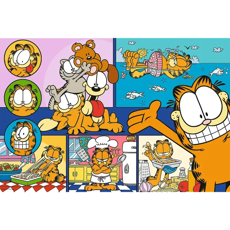 Puzzle 100 Lazy Garfield Trefl 16521 2