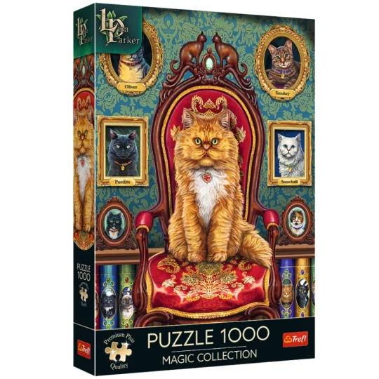 Puzzle 1000 Premium Plus – Magic Collection: Cat Mania – Trefl 10896 1