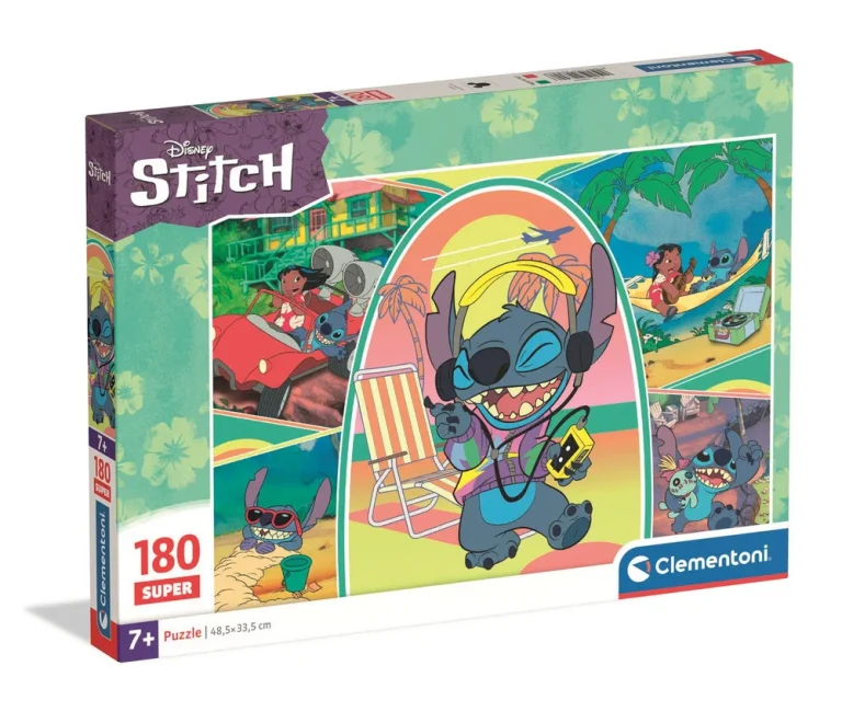 Puzzle 180 Super Disney Stitch Clementoni 29800 1