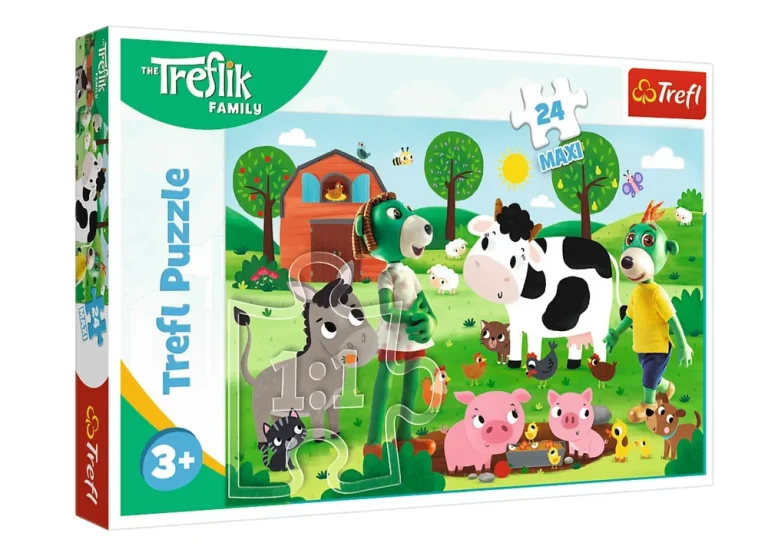 Puzzle 24 Maxi Treflik Obitelj Trefliki Na Selu Trefl 14361 1