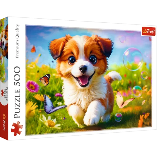 Puzzle 500 Happy Dog Trefl 37524 1