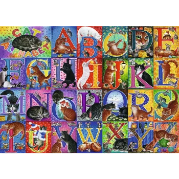 Puzzle 500 Mačja Abeceda Trefl 37527 2