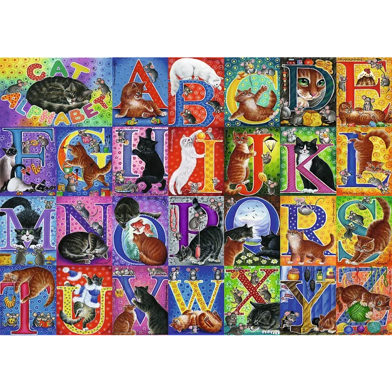 Puzzle 500 Mačja Abeceda Trefl 37527 2