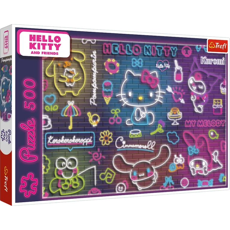 Puzzle 500 Neon Hello Kitty Trefl 37523 1